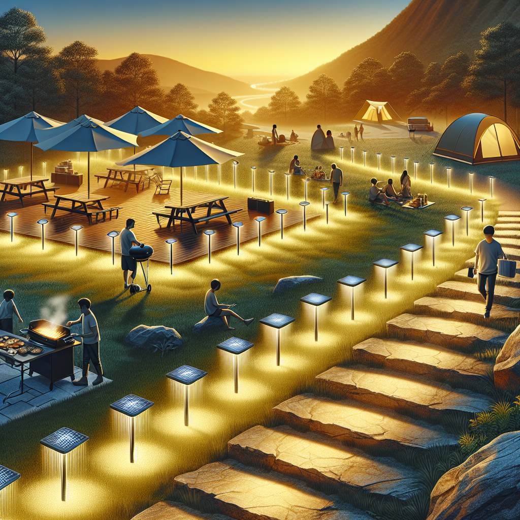 Temporary Solar Lighting for Outdoor Recreation