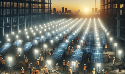 Temporary Solar Lighting for Construction Sites