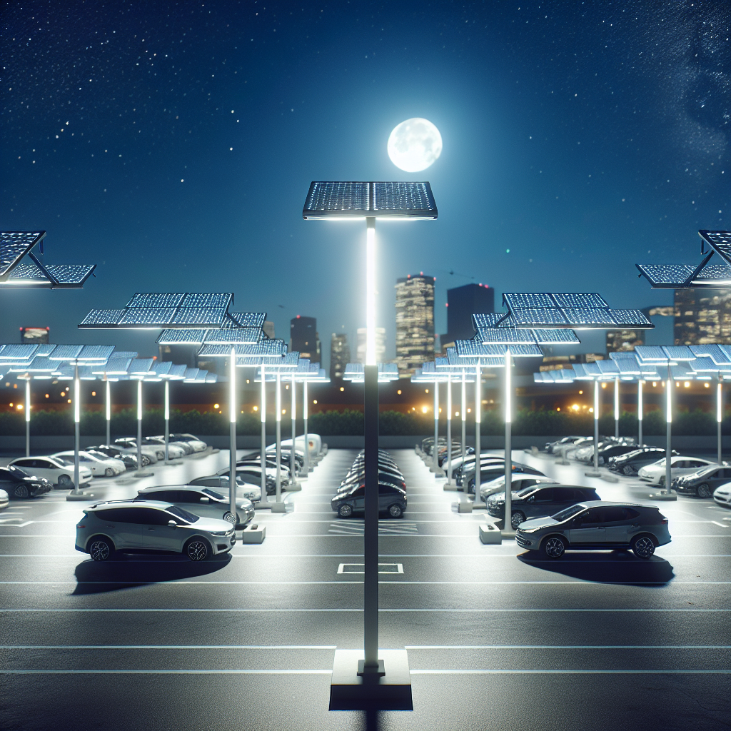 Temporary Solar Lighting for Parking Lots and Garages