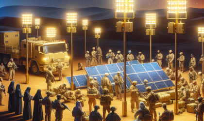 Temporary Solar Lighting for Military and Security Operations