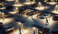 Temporary Solar Lighting for Parking Lots and Garages