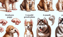 Puppy growth plate development